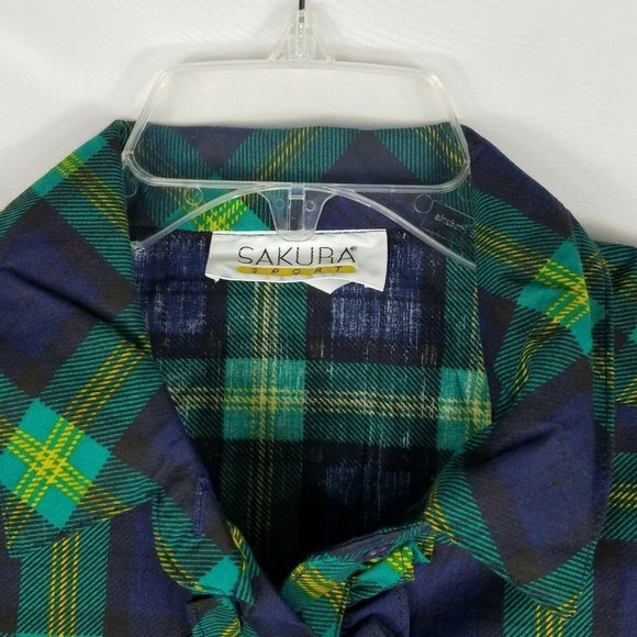 Sakura Sport Women's Button Up Shirt Blouse 14 - Picture 4 of 7